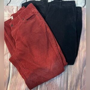 L.L. Bean curduroy pants (2 pair)